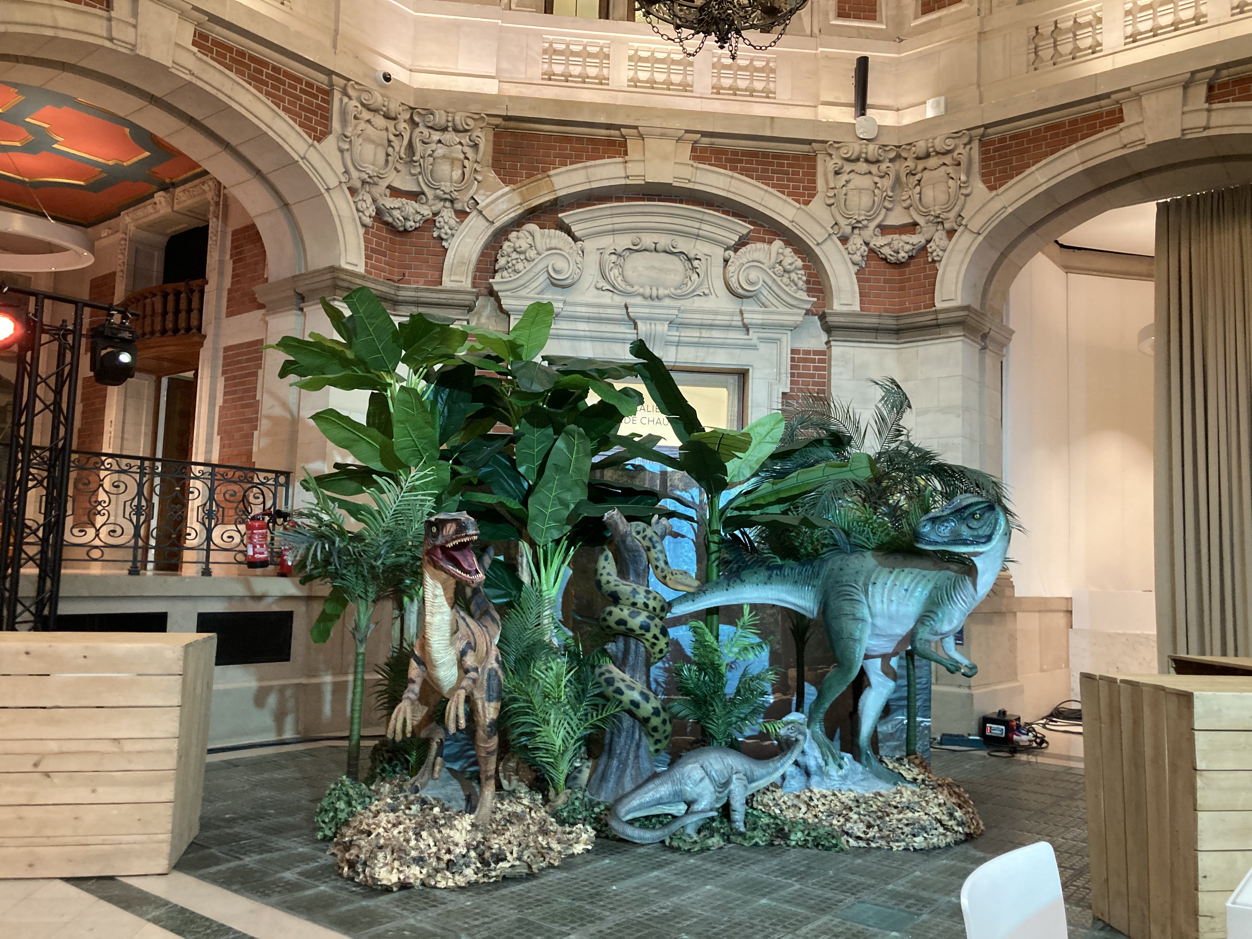 Location de décors dinosaures