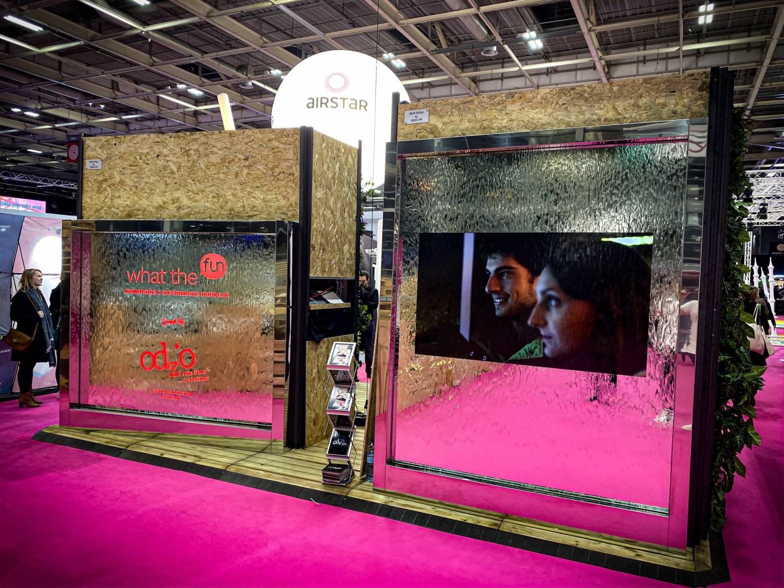 Animation mur d'eau pour vos événements d'entreprise