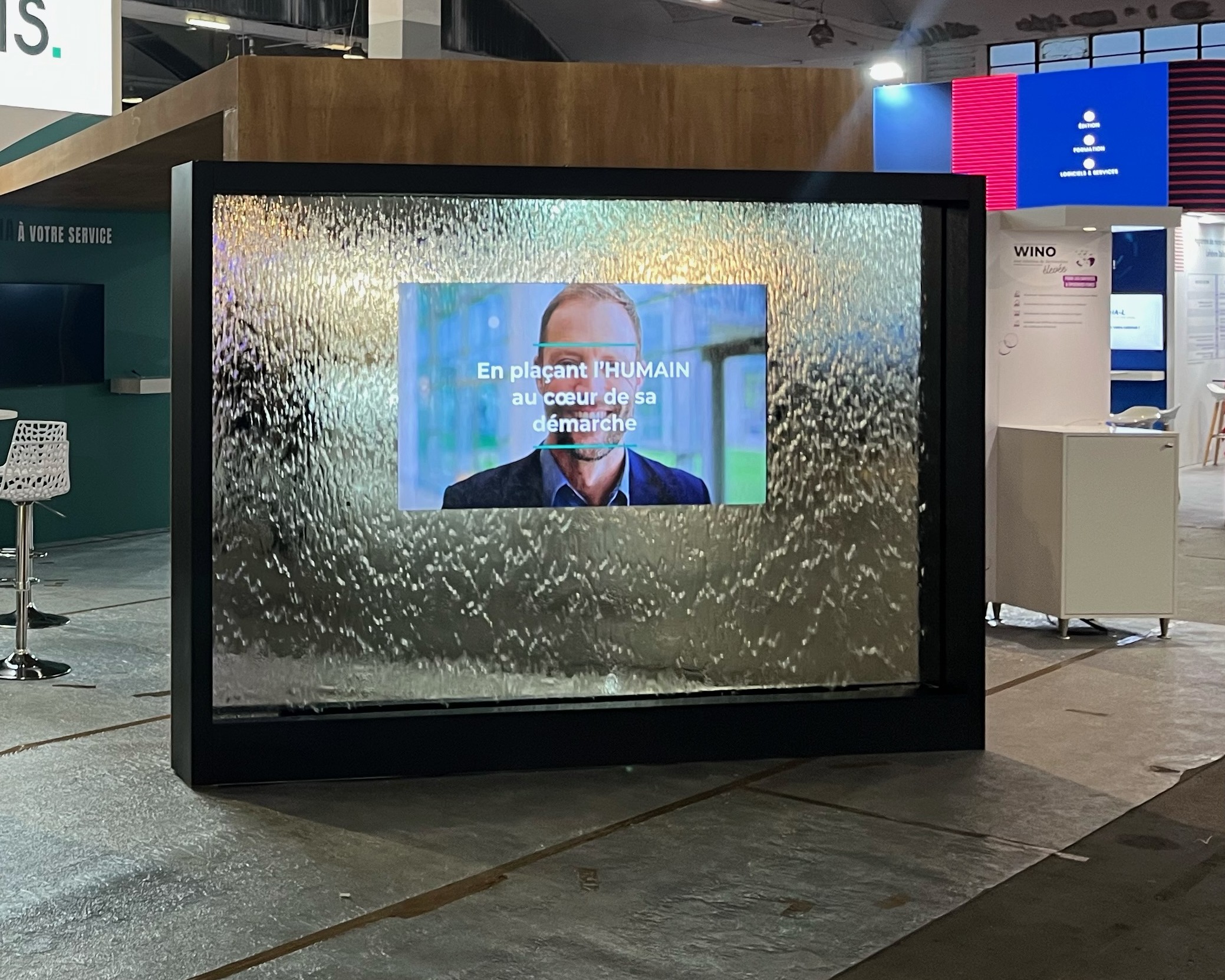 Animation mur d'eau
