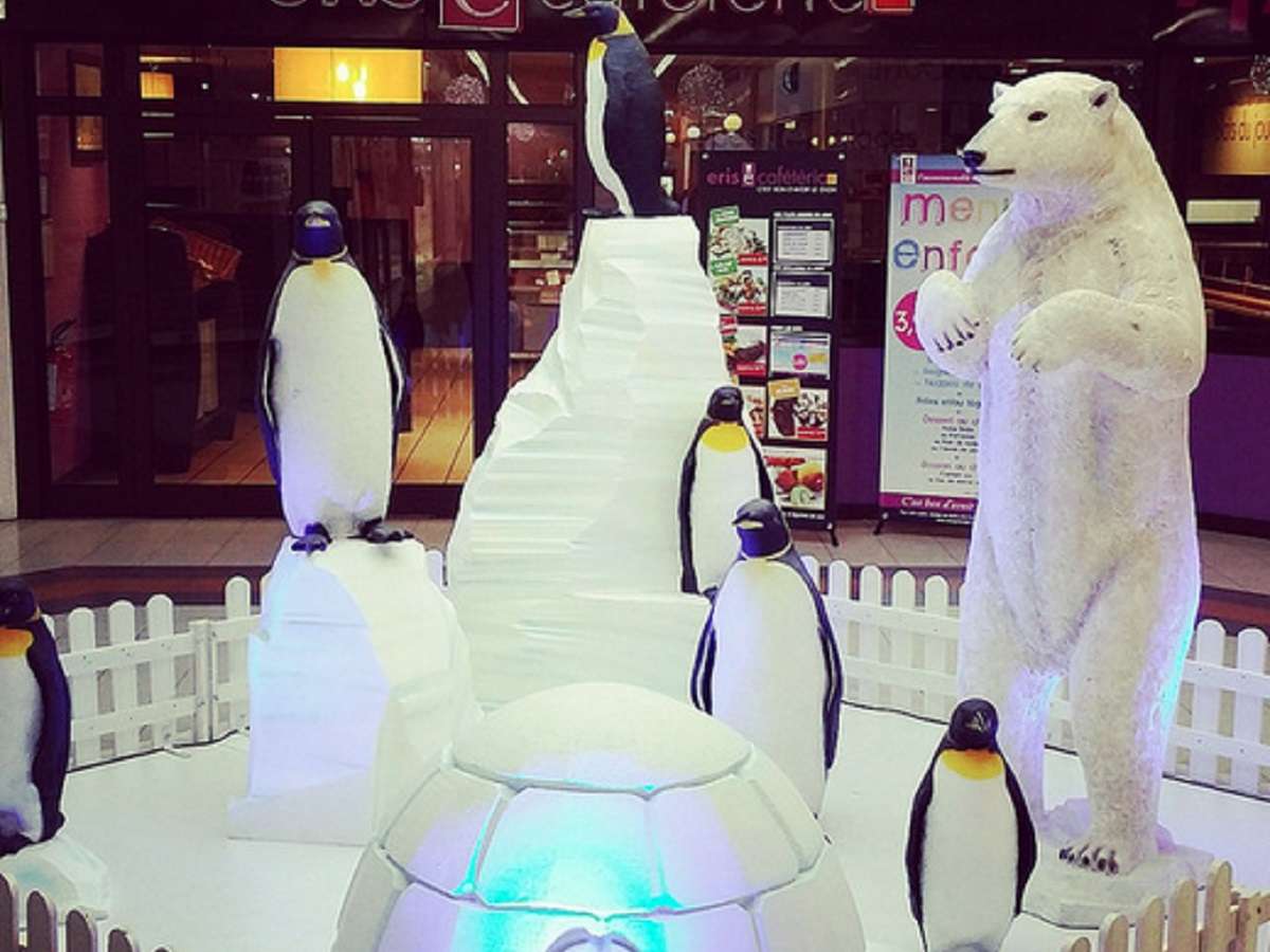 Décoration Evénementielle Noël pour centre commercial : Location décor Noël pour événements