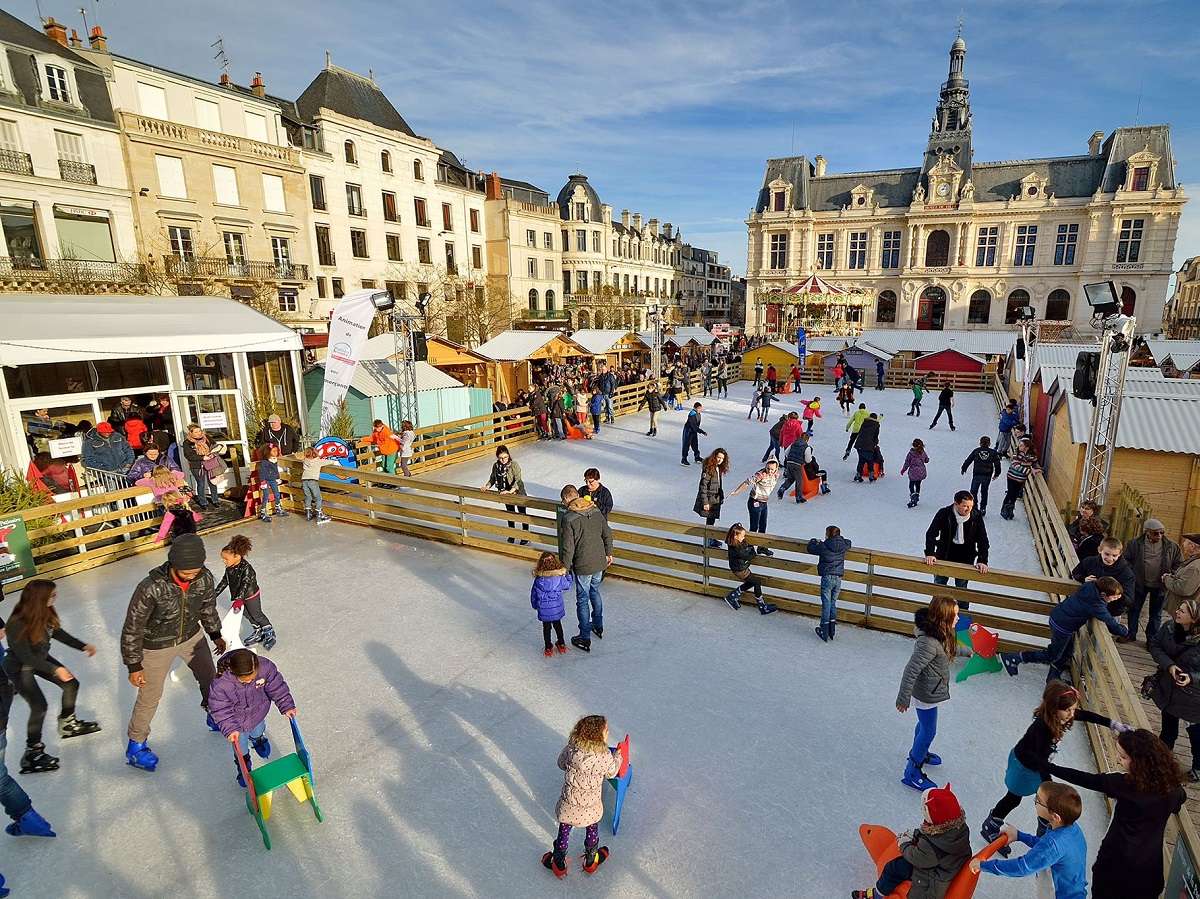 Location Patinoire Glace pour Evénementiel - Livraison et installation de patinoire glace pour vos événements