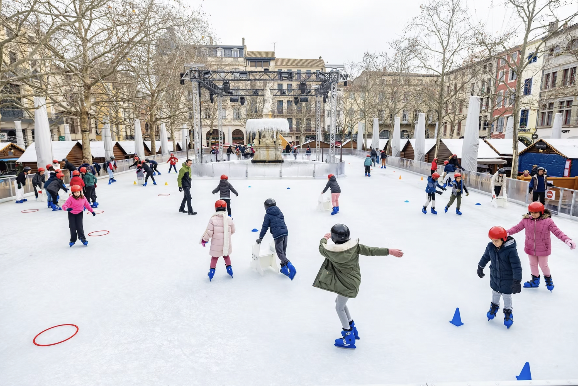 Animation patinoire glace naturelle