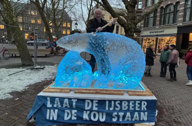 Sculpture sur glace