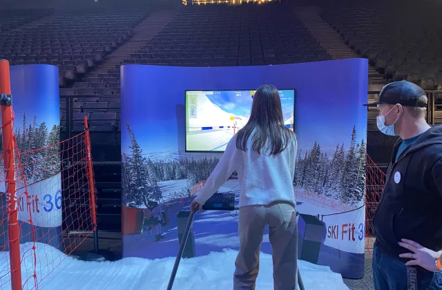 Animation simulateur de ski